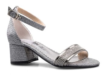 Anıl Tekbant Filet Ökçeli - Platin - Anil