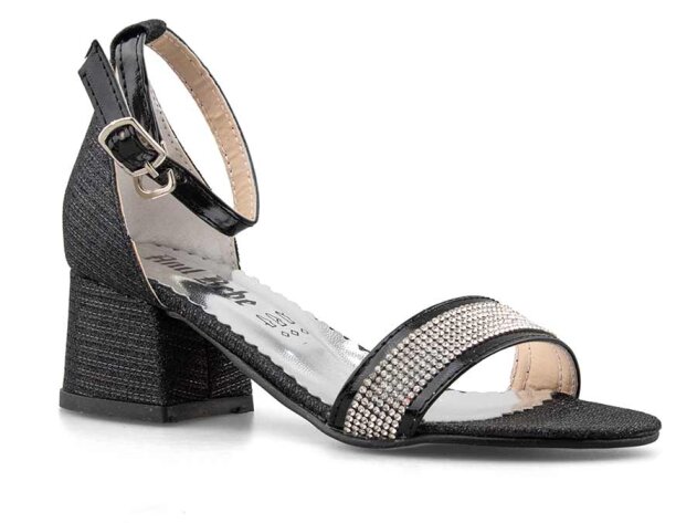 Anıl Tekbant Filet Ökçeli - Siyah - 1