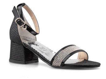 Anıl Tekbant Patik Ökçeli - Siyah - Anil