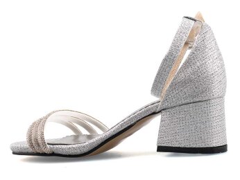 Anıl Üçbant Patik Ökçeli - Gümüş - 2