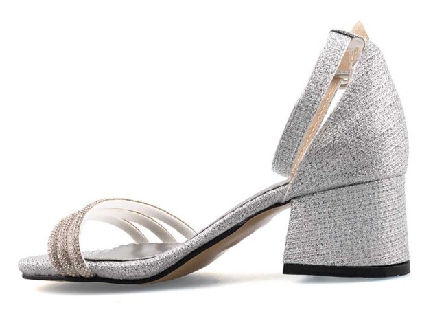 Anıl Üçbant Patik Ökçeli - Gümüş - 2