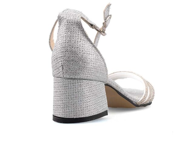 Anıl Üçbant Patik Ökçeli - Gümüş - 3