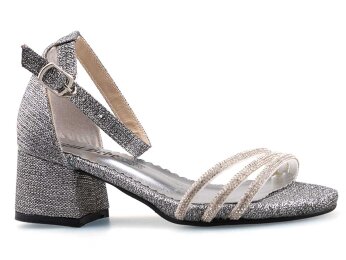 Anıl Üçbant Patik Ökçeli - Platin - 1