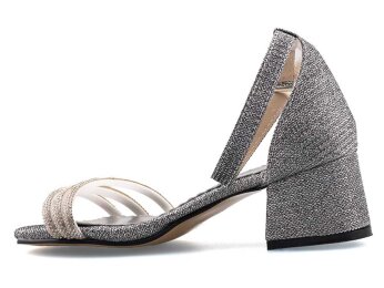 Anıl Üçbant Patik Ökçeli - Platin - Anil