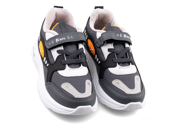 Bixro 04 Patik Cilt Işıklı - Füme/Oranj - 2