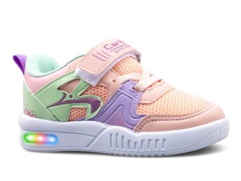 Carby 120 Bebe Anrk Işıklı - Somon/Lila B.T - Carby