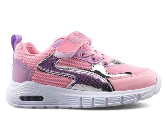 Carby 132 Patik Anrk Işıklı - Pembe/Parlak/Lila B.T - 1