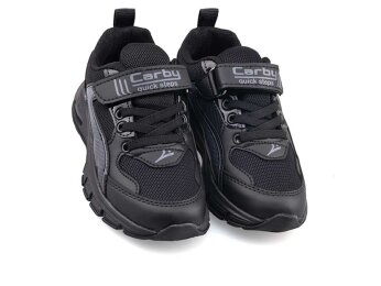 Carby 132 Patik Anrk Işıklı - Siyah/Rugan/Füme S.T - 2