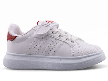 Carby 144 Patik Cilt - Beyaz/Kırmızı/Beyaz T - 1