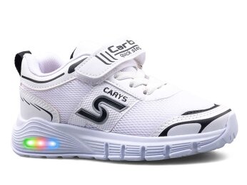 Carby 150 Patik Anrk Işıklı - Beyaz/Siyah B.T - Carby
