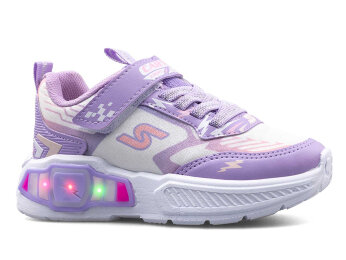 Carby 165 Patik anrk Işıklı - Beyaz/Lila B.t - Carby