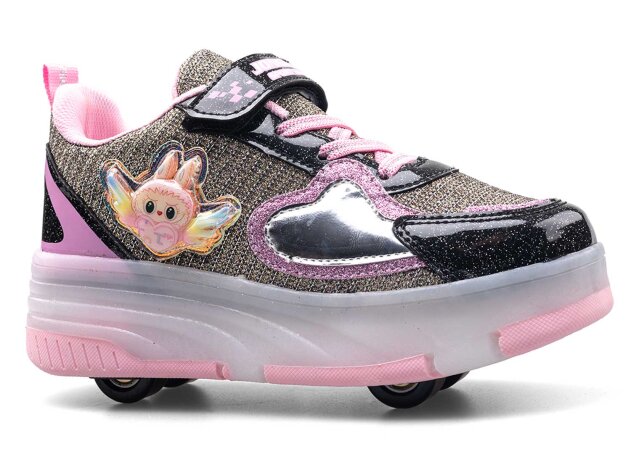 Carby 170 Filet Patenli Anrk - Siyah/Altın/Pembe T - 1