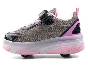 Carby 170 Filet Patenli Anrk - Siyah/Altın/Pembe T - 2