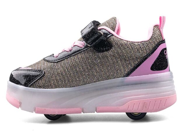 Carby 170 Filet Patenli Anrk - Siyah/Altın/Pembe T - 2