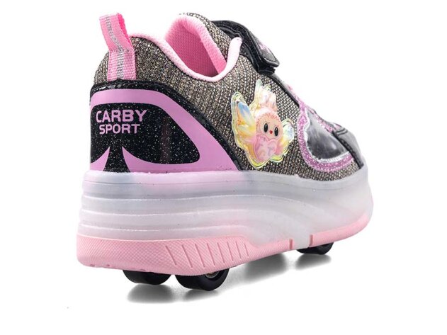 Carby 170 Filet Patenli Anrk - Siyah/Altın/Pembe T - 3