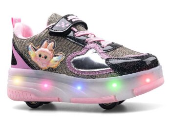 Carby 170 Filet Patenli Anrk - Siyah/Altın/Pembe T - Carby