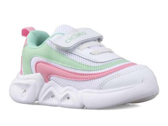 Cicimo 06 Patik Anrk Işıklı - Beyaz/Pembe/Su Yeşili - 1