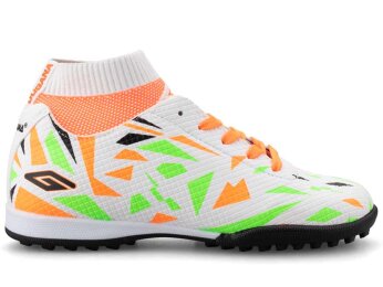 Dugana 2303 Filet Halısaha Çoraplı - Beyaz/Turuncu - 1