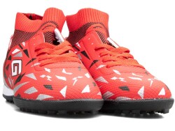 Dugana 2303 Merdane Halısaha Çoraplı - Kırmızı/Siyah - Dugana