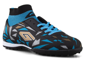 Dugana 2303 Merdane Halısaha Çoraplı - Siyah/Turkuaz - 1