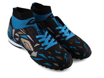 Dugana 2303 Merdane Halısaha Çoraplı - Siyah/Turkuaz - 2