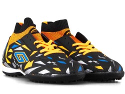 Dugana 2303 Merdane Halısaha Çoraplı - Siyah/Turuncu - 2