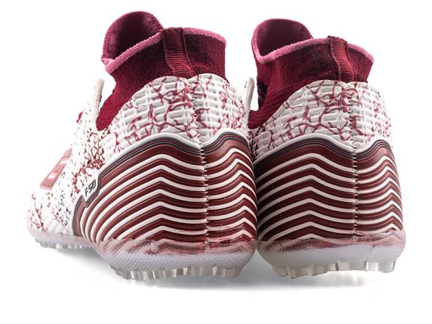 Dugana F50 Merdane Halısaha Çoraplı - Beyaz/Bordo - 7