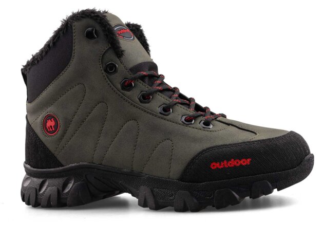 Jagulep 4057 Garson Bot - Haki/Kırmızı - 1