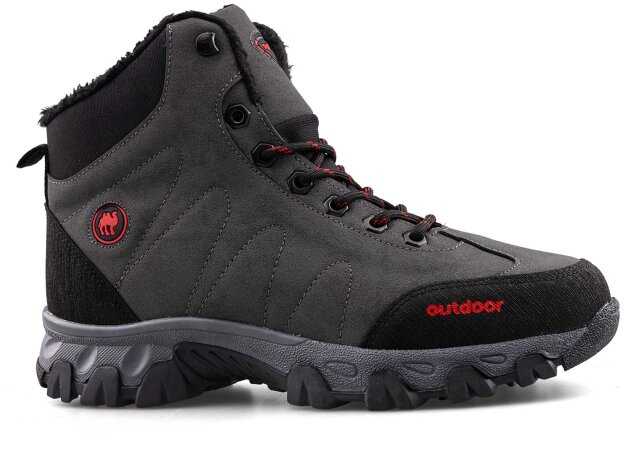 Jagulep 4057 Merdane Bot - Füme/Kırmızı - 1