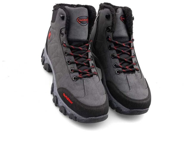 Jagulep 4057 Merdane Bot - Füme/Kırmızı - 2