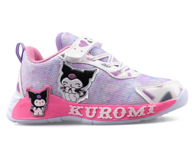 Kuromi 724 Patik Anrk Işıklı - Beyaz/Pembe - 1