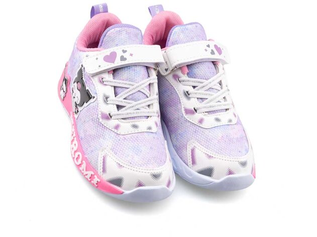 Kuromi 724 Patik Anrk Işıklı - Beyaz/Pembe - 2