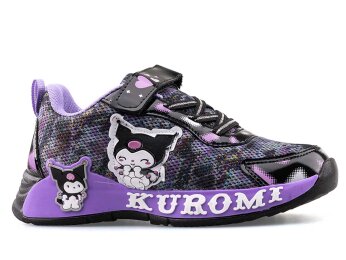 Kuromi 724 Patik Anrk Işıklı - Siyah/Lila - Kuromi