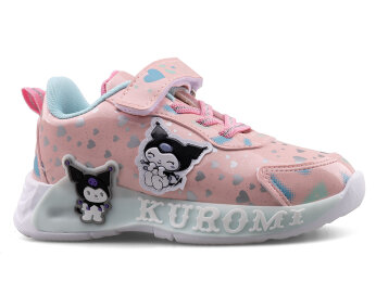 Kuromi 725 Patik Cilt Işıklı - Pembe/Su Yeşili - 1