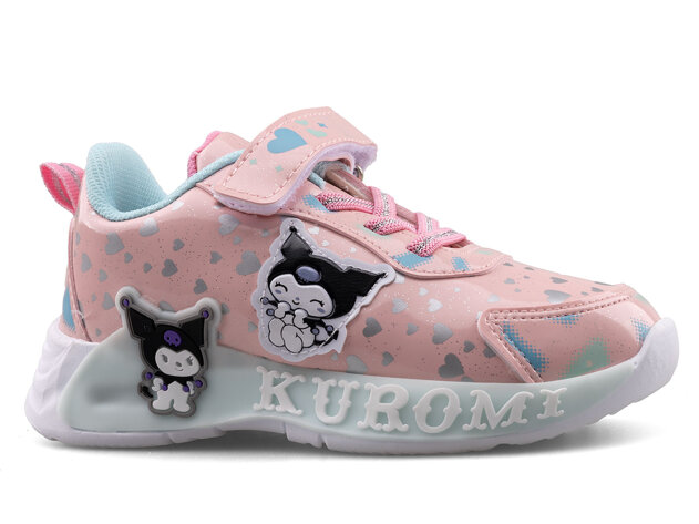 Kuromi 725 Patik Cilt Işıklı - Pembe/Su Yeşili - 1