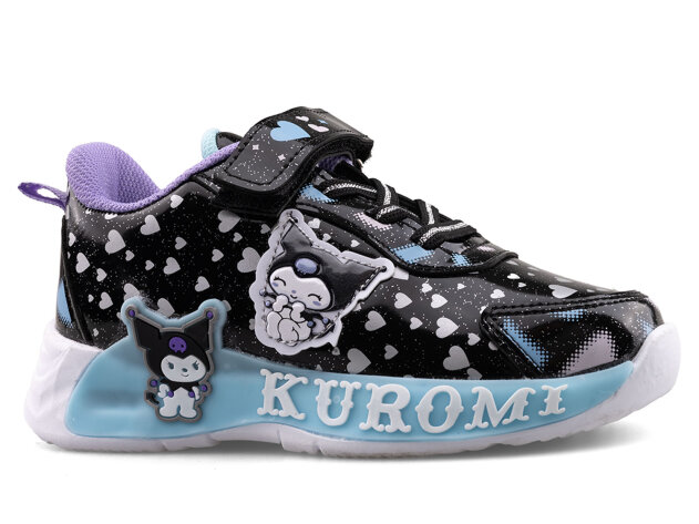 Kuromi 725 Patik Cilt Işıklı - Siyah/Mavi - 1