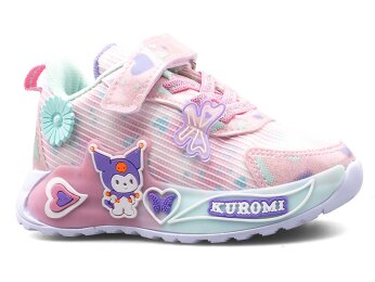 Kuromi 726 Filet-Patik Keten (26-33) - Pembe/Su Yeşili - Kuromi