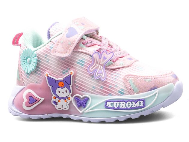 Kuromi 726 Filet-Patik Keten (26-33) - Pembe/Su Yeşili - 1