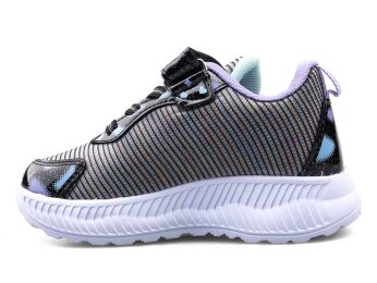 Kuromi 726 Filet-Patik Keten (26-33) - Siyah/Lila - Kuromi