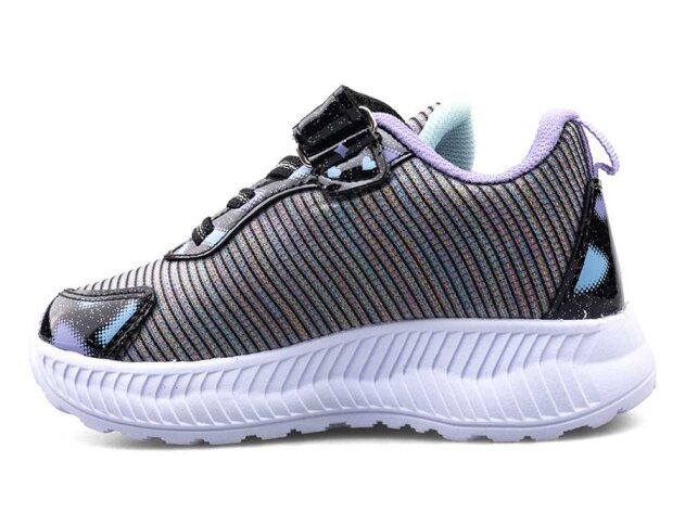 Kuromi 726 Filet-Patik Keten (26-33) - Siyah/Lila - 2