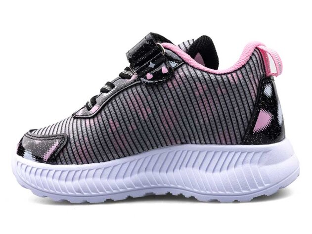 Kuromi 726 Filet-Patik Keten (26-33) - Siyah/Pembe - 2