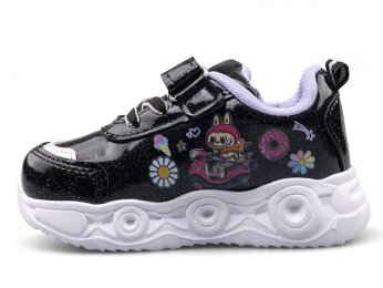 Lafonten 111 Bebe Cilt Işıklı - Simli/Siyah/Lila - 2