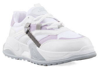 Lambırlent 9950 Zenne Anrk - 4 Beyaz/Lila/Beyaz/Açık Gri T. - Lambırlent