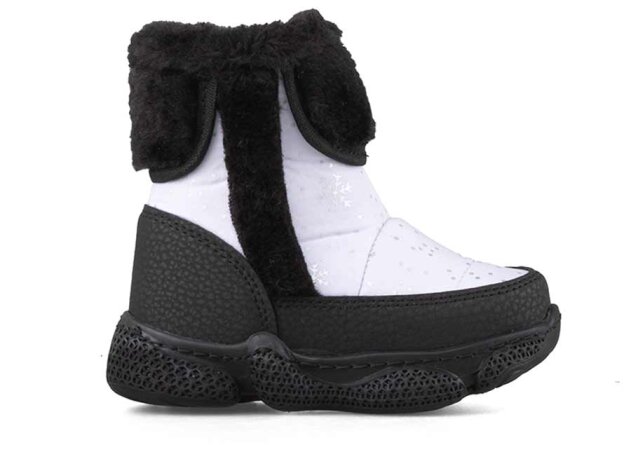 Lepetit 135 Bebe Kar Bot Kürklü - 13 Beyaz/Siyah T - 1