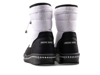 Lepetit 35 Patik Kar Bot - 21 Beyaz/Siyah/Siyah/Taşlı - 3