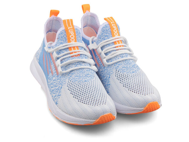 Lupoon 507 Garson Triko Aqua - Beyaz/Oranj - 2