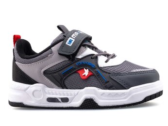 Maxsis 514 Patik Anrk Işıklı - Füme/Kırmızı - 1