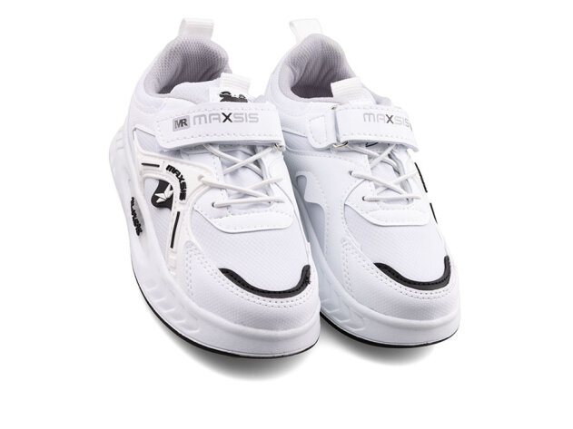 Maxsis 614 Patik Cilt Işıklı - Beyaz/Siyah - 2
