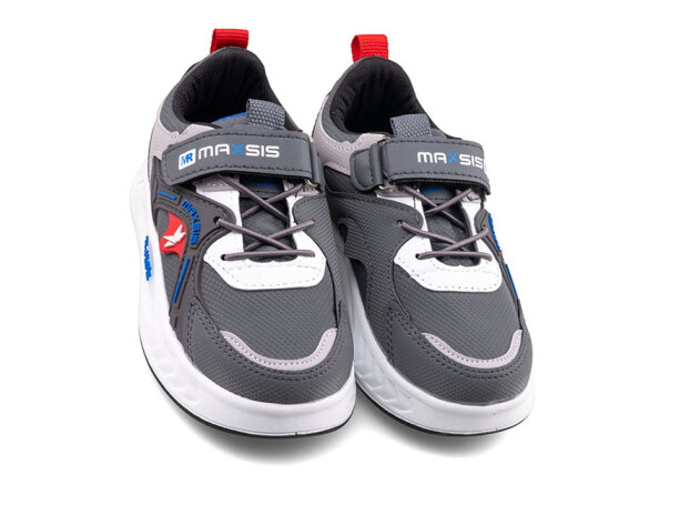 Maxsis 614 Patik Cilt Işıklı - Füme/Taş/Kırmızı - 2