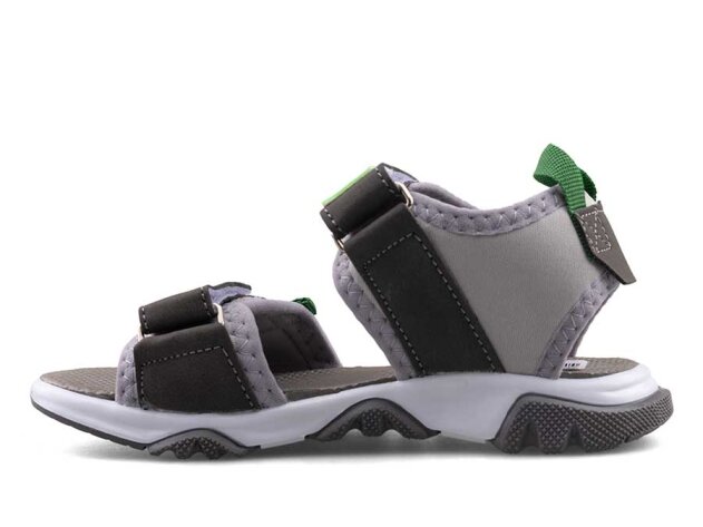 Middo 2023 Patik Şeritli Sandalet - Gri/Yeşil/Füme - 2